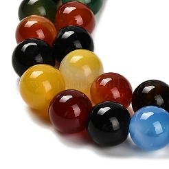 Dyed Natural Agate Beads Strands&nbsp;G-G203-10G-10mm