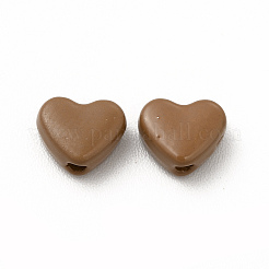 Heart Spray Painted Alloy Beads&nbsp;FIND-G053-01G