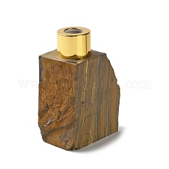Raw Natural Tiger Eye Perfume Bottle&nbsp;G-B131-03B