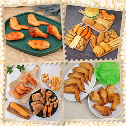 6個3スタイルの人工プラスチックモデル  模造食品  ディスプレイ装飾用  砂茶色  79~95x40~89x19.5~41mm  2個/スタイル&nbsp;DJEW-SC0001-27