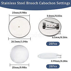 DIY Blank Dome Brooch Making Kit&nbsp;DIY-SC0023-83