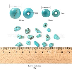 3 Strands 3 Style Synthetic Turquoise Beads&nbsp;TURQ-FS0001-01