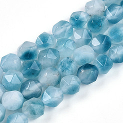 Dyed Natural White Jade Beads Strands&nbsp;G-T139-8mm-45X