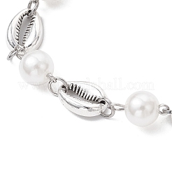 Ocean Series Alloy Conch Link Bracelets&nbsp;BJEW-JB11840-04