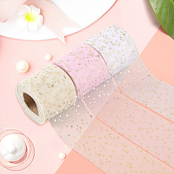 3 Rolls 3 Colors Polyester Organza Ribbons for Sewing Decoration&nbsp;OCOR-CY0002-23