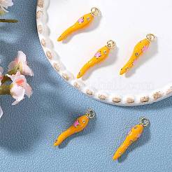 5Pcs Brass Enamel Pendants&nbsp;KK-SZ0002-52B