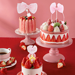 3Pcs 3 Styles Bowknot Cloth Cake Toppers&nbsp;AJEW-SP0003-41