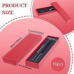 厚紙ペンケース  スポンジで  フォーテンペンボックス  オフィス＆スクール用品  長方形  レッド  180x51x24mm&nbsp;CON-WH0117-18E