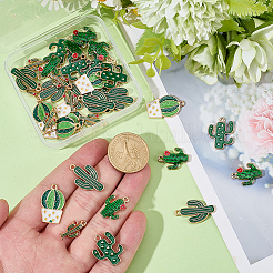 40Pcs 5 Styles Alloy Enamel Pendants&nbsp;ENAM-BM0001-28