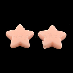 不透明なアクリルビーズ  スター  ミックスカラー  14x14x5mm  穴：1mm&nbsp;X-SACR-S743-18