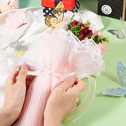 Wrinkled Wavy Polyester Flower Bouquets Wrapping Packaging&nbsp;FIND-TA0010-72A