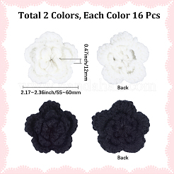 32Pcs 2 Colors Handmade Polyester Knitting Ornament Accessories&nbsp;DIY-CY0002-09