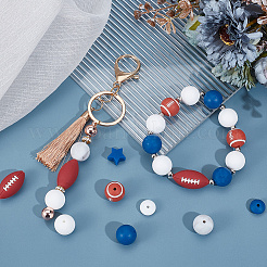 Ball Theme Food Grade Eco-Friendly Silicone Beads&nbsp;SIL-SC0002-77