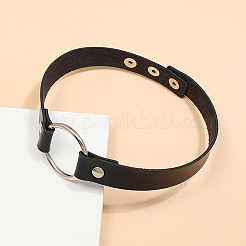 1Pc Punk Rock Style Leather Necklaces&nbsp;NJEW-CL0001-03