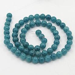 Natural White Jade Beads Strands&nbsp;X-G-G051-R1-10mm