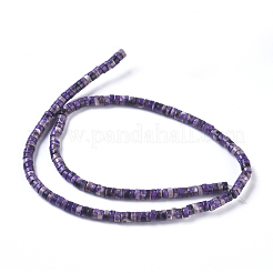天然石オーシャンホワイトジェイドビーズ連売り  染め  コラム  パープル  4.5~5x2~2.5mm  穴：0.6mm  約165個/連  38cm&nbsp;G-I265-01D