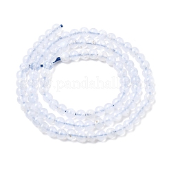Natural Blue Lace Agate Beads Strands&nbsp;G-G344-A02-4mm