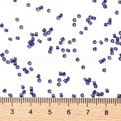 シリンダーシードビーズ  不透明色の光沢  均一サイズ  ミッドナイトブルー  2x1.5mm  穴：0.8mm  約888個/10g&nbsp;X-SEED-H001-H06