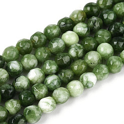 Dyed Natural White Jade Beads Strands&nbsp;G-T139-4mm-60-18