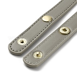 Puレザーバッグハンドル  鉄のスナップボタン付き  ダークカーキ  62x1.95x0.6cm&nbsp;DIY-B067-01G-08