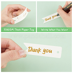 100Pcs Kraft Paper Thank You Gift Tags&nbsp;AJEW-ME0002-45A