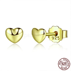 925 Sterling Silver Stud Earrings&nbsp;EJEW-FF0008-002G