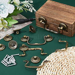 10Pcs Zinc Alloy Swing Cabinet Handles&nbsp;AJEW-FH0009-11