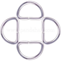 304ステンレススチールキー留め  ステンレス鋼色  10x14x1.5mm  内径：7x11mm  約50個/袋&nbsp;STAS-PH0005-03