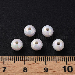 不透明なアクリルビーズ  ABカラー  多面カットラウンド  ミックスカラー  6x5.5mm  穴：1.5mm  約4800個/500g&nbsp;MACR-S371-135-I