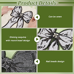 Polyester Embroidery Sequin Costume Accessories&nbsp;DIY-WH0622-217