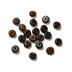天然石タイガーアイビーズ  ロンデル  4.5x2.5mm  穴：1mm&nbsp;G-U008-01F