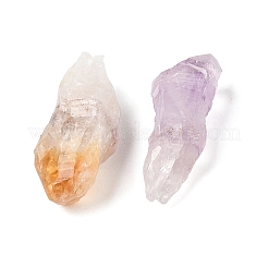 ナゲット 生の天然水晶 & アメジスト & イエロークォーツ コレクション  地球科学教育用  25~31x9~12x7.5~9.5mm&nbsp;AJEW-Q152-05
