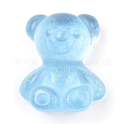 Transparent Resin Bear Cabochons&nbsp;RESI-N039-02