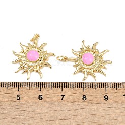 Brass Enamel Pendants&nbsp;KK-L240-09G