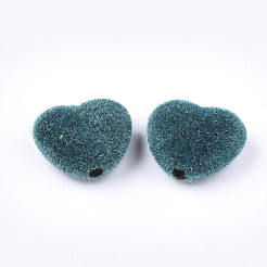 Flocky Acrylic Beads&nbsp;FIND-T046-34