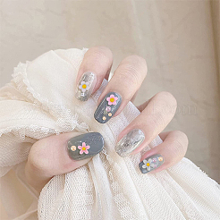 340個 14スタイルの花と桜の樹脂カボション  ネイルアートの装飾の付属品  ミックスカラー  7~8x7.5~8x3~3.5mm&nbsp;FIND-FH0007-43