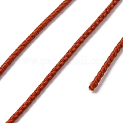 ポリエステル編組コード  ブラウン  2mm  約21.87ヤード（20m）/ロール&nbsp;OCOR-F010-D12-2mm