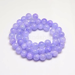 Dyed Natural Green Jade Beads Strands&nbsp;JBS053-6MM-29