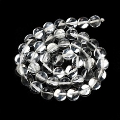 透明ガラスビーズ  ラウンド  ライトグレー  8mm  穴：1mm  約45個/連  13.98''（35.5センチメートル）&nbsp;GLAA-B022-8mm-15