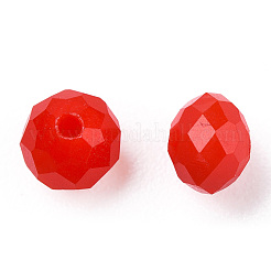 ガラスビーズ  混合スタイル  そろばん  多面カット  ミックスカラー  4x3.5mm  穴：1mm  約630個/50g&nbsp;GLAA-T029-03-01