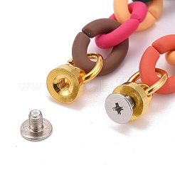 Rubberized Style Acrylic Cable Chain Phone Case Chain&nbsp;HJEW-JM00488