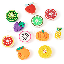 11Pcs 11 Styles PVC Fruit Beads&nbsp;KY-TA0001-48