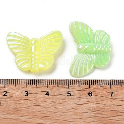 UV Plating Rainbow Iridescent Acrylic Beads&nbsp;OACR-F009-03