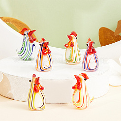 AHADEMAKER 6Pcs 6 Colors Handmade Millefiori Lampwork Display Decorations&nbsp;DJEW-GA0001-41