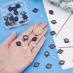 DIY Blank Dome Flat Round Link Connector Making Kit&nbsp;DIY-UN0003-77A-B