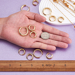 6 Pairs 3 Styles Brass Huggie Hoop Earrings&nbsp;EJEW-YS0001-01