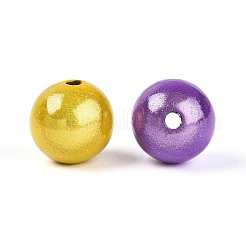 スプレープリントアクリルビーズ  奇跡ビーズ  ラウンド  二層ビーズ  ミックスカラー  12mm  穴：2.2mm  約532個/500g&nbsp;MACR-Q154-12mm-01M-01