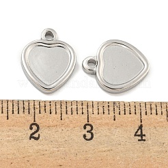 Non-Tarnish 304 Stainless Steel Pendant Cabochon Settings&nbsp;STAS-P365-11P