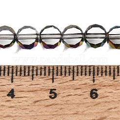 Electroplated Transparent Glass Beads Strands&nbsp;GL-CBA98F0-06B-03