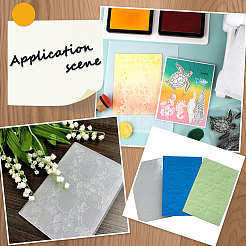 PP Plastic Embossing Folder Templates&nbsp;DIY-WH20048-050A